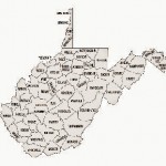 West Virginia map.