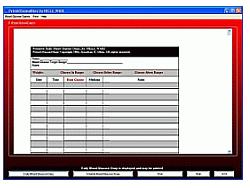 PrintAGlucoseDiary screen with the daily glucose diary displayed and ready for printing.