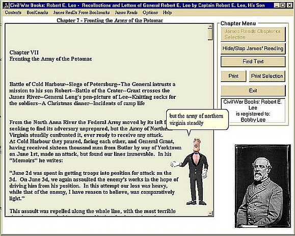 Click to view Civil War Books: Robert E. Lee 1.0 screenshot