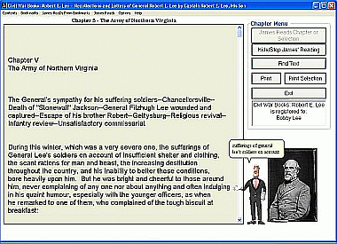 Screen shot of Civil War Books: Robert E. Lee.